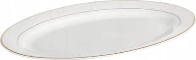 Produktbild von Ovale Porzellanplatte weiß 30,5 cm