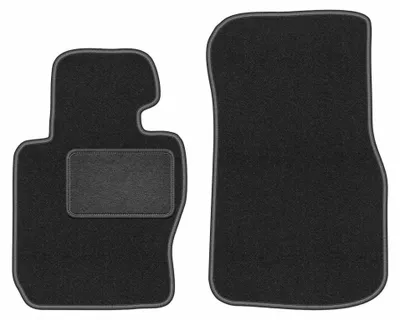 Produktbild von Velours-Fußmatten Vorne für BMW 3 F34 2013-2020 (Gran tourismo) – 2-tlg, Graphit, passgenau – Wielganizator LUX