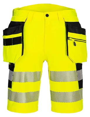 Productafbeelding van Portwest DX446 DX4 Veiligheidskleding, holsterbroek, geel/zwart, maat 32