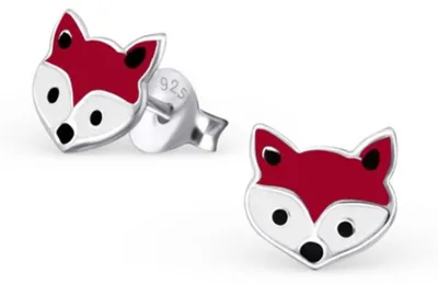Produktbild von Kinderohrstecker Silber Ohrringe Fuchs