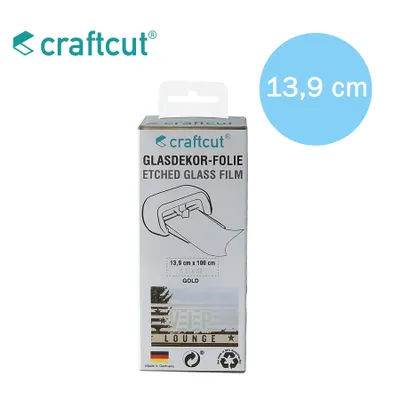 Produktbild von craftcut Glasdekor gold 13,9 x 100 cm