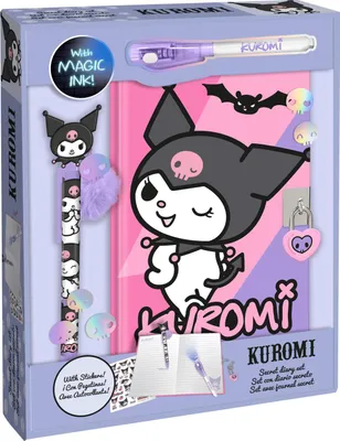 Zdjęcie produktu dla Zestaw 3w1 Kuromi pamiętnik długopisy naklejki KU00023
