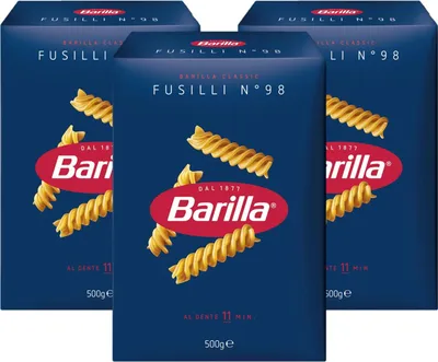 Produktbild von Barilla - Fusilli n.98 3er Pack (3x500g)