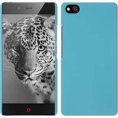 Produktbild von PhoneNatic Case kompatibel mit ZTE Nubia Z9 Mini - Hülle hellblau gummiert Hard-case + 2 Schutzfolien