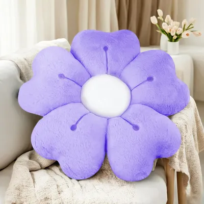 Produktbild von Bodenkissen, Sitzkissen, 50 cm, lila, blütenförmig, weich