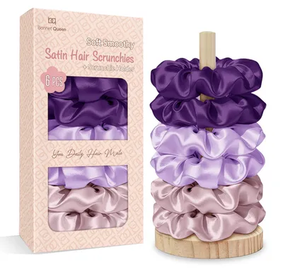 Imagen del producto de Goma para el pelo de satén, suave, de varios colores, para el cabello
