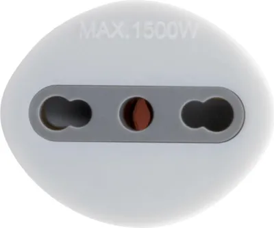 Image de Adaptateur de voyage France vers Italie - Prise Mâle France vers prise Femelle Italie avec terre - Blanc - Zenitech