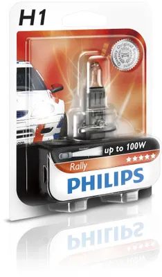 Productafbeelding van Philips Rally H1 12V 100W, verpakt in een blisterverpakking