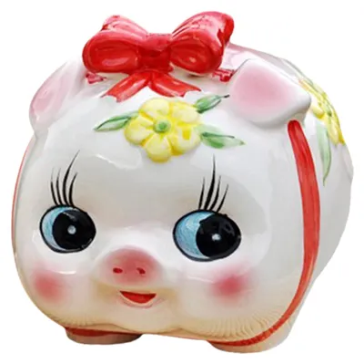 Produktbild von Keramische Spardose in Form eines Schweins, 16 x 13 x 13 cm