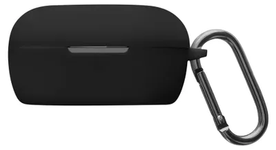 Produktbild von kwmobile Schutzhülle für Bose QuietComfort Earbuds Hülle - TPU Silikon Case für Kopfhörer Ladecase - stoßfestes Cover mit Karabiner - Schwarz