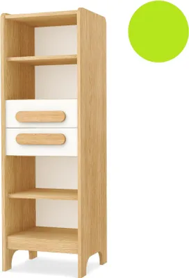 Produktbild von Timoore First Bücherregal mit 2 Schubladen in 5 Farben : Grün Farbe: Grün