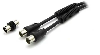 Produktbild von NABO Antennenkabel mit Mantelstromfilter 5 meter schwarz