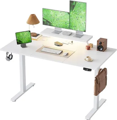 Imagen del producto de Escritorio de altura ajustable con soporte de monitor ajustable