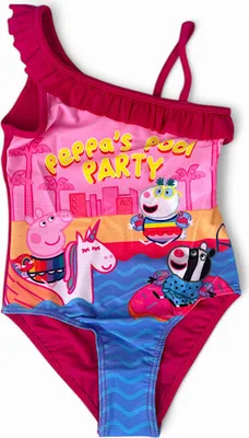 Produktbild von Badeanzug Peppa Pig  mit Rüschendetails Dunkelpink 110-116 cm