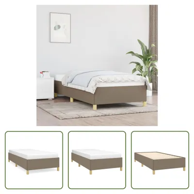 Produktbild von The Living Store Bettgestell Taupe 90x200 cm Stoff