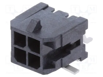 Produktbild von 1x Buchse männlich 3.0 Leitung-Platte 3mm PIN: 4 43045-0411 Signteckverbinder, R