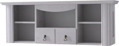 Produktbild von Hängeschrank Bignona 17, Farbe: Kiefer weiß - 40 x 110 x 32 cm (H x B x T)