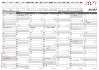 Produktbild von Tafelkalender A4 beidseitig 2027