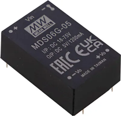 Produktbild von MEANWELL MDS06G-12 DC-DC-Wandler geregelt 12V 0,5A DIP24 6.000V