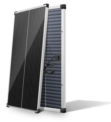 Zdjęcie produktu dla Panel solarny monokrystaliczny - moc 100 W - rama aluminiowa - do użytku w przyczepach i łodziach
