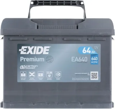 Produktbild von EXIDE Premium Starterbatterie 12V 64Ah 640A/EN B13 L2 für Auto LKW Batterie