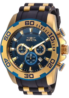 Obrázok produktu pre Invicta Pro Diver - SCUBA 22341 Pánske Hodinky - Quartz Hnací Mechanizmus - Nerezová Oceľ s Modrým Ciferníkom - 50 mm