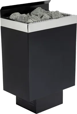 Produktbild von Infraworld Sparta Wall finnischer Saunaofen 8 kW schwarz inkl. Saunasteine