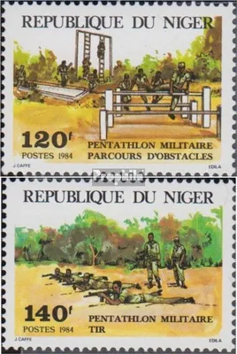 Produktbild von Briefmarken Niger 1984 Mi 883-884 (kompl.Ausg.) postfrisch Militärischer Fünfkampf