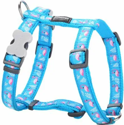 Obrázok produktu pre Postroj pre psa Red Dingo Flamingo 25-39 cm Tyrkysový