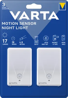 Image de VARTA détecteur de mouvement lampe de nuit 16624 2 pcs