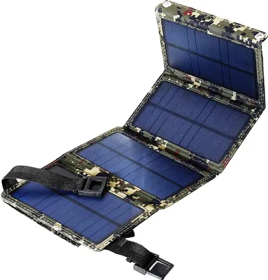 Produktbild von Solarcell -Ladegerät wasserdichtes schnelles Ladefaltfalt 20W USB -Faltplatte Solarpanel -Ladegerät für Smartphone-Tarnung