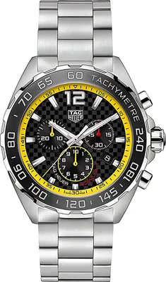 Zdjęcie produktu dla Zegarek męski Tag Heuer Formula 1 z chronografem, srebrno-czarno-żółty, CAZ101AC.BA0842