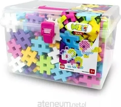 Zdjęcie produktu dla Klocki konstrukcyjne Meli Maxi Pink Travel Box 230 elementów