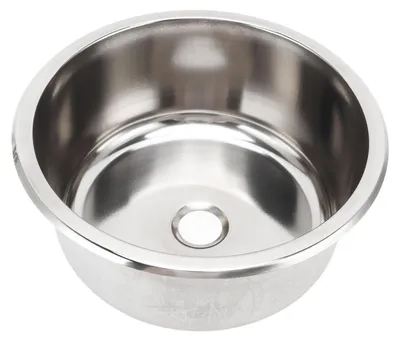 Image de Évier pour camping-car, 295 x 130 mm, en acier inoxydable 304, rond, résistant à la rouille, grande capacité, pour yachts et camping-cars