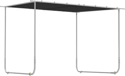 Produktbild von Mobiler Pavillon, mit Rädern, inklusive Sandsäcke, Metallrahmen, 3x3m, Grau