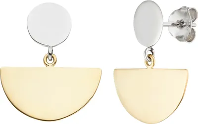 Produktbild von Ohrhänger 925 Silber bicolor vergoldet Ohrringe
