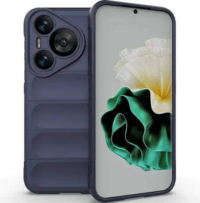 Produktbild von Handyhülle für Huawei Pura 70 Weich TPU Silikon Stossfest Anti-rutsch Hülle Dunkelblau