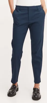 Obrázek produktu pro Dámské kalhoty Pulz Jeans PZBINDY, látkové kalhoty s úzkými nohavicemi a rozparkem, směs bavlny s Elastanem, regular fit