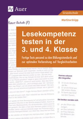 Produktbild von Lesekompetenz testen in der 3. und 4. Klasse