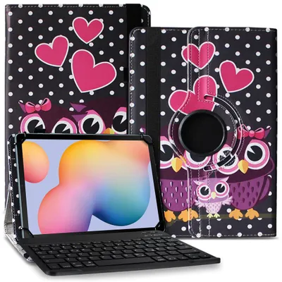 Produktbild von Tablet Tasche Tastatur für Samsung Galaxy Tab S11 S10 S9 FE Hülle Schutzhülle BluetoothFarbe Uni 360 Taschen:Motiv 3