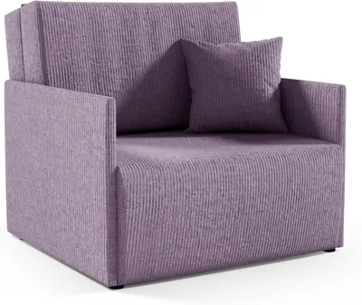 Produktbild von LIKMA Olita Schlafsofa 1-Sitzer mit Schlaffunktion 87 cm Violett Kord Stoff Anafi für Wohnzimmer