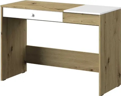 Produktbild von Minio, Schreibtisch "Nantes" 120 cm, Artisan Eiche/Weiss Matt Farbe