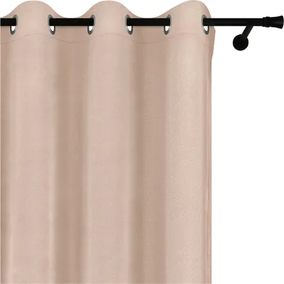 Zdjęcie produktu dla Voppi Zasłona dekoracyjna na przelotkach 140x250 cm beżowy welur