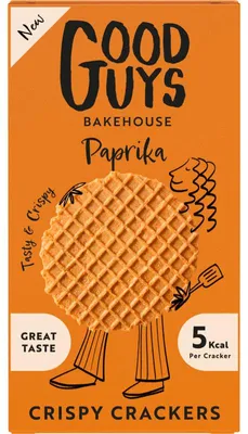 Image de Crackers croustillants au paprika Good Guys Bakehouse, 50g - Snack épicé