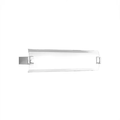 Immagine prodotto di Applique Contemp Swinging Metallo Cromo Vetro Bianco Extrachiaro 2 Luci E27 50Cm