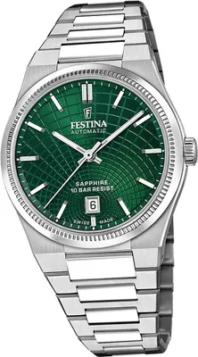 Produktbild von Festina Herrenuhr Swiss Made Armbanduhr Edelstahl silber D2UF20083/3