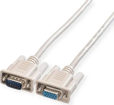 Image de ROLINE Câble de raccordement moniteur VGA HD15 ST/BU, 1,8 m