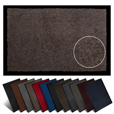 Produktbild von Furni24 Schmutzfangmatte Fußmatte 40 x 60 cm Beige – Rutschfeste & Waschbare Türmatte für Innen & Außen