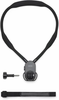 Productafbeelding van Nekhouder voor actiecamera - Groot/lang - Siliconengel met riem