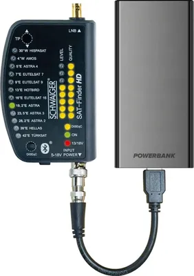Produktbild von Schwaiger SF9003BTAKKU, 950 - 2150 MHz, 1 Stück(e), Kunststoff, Schwarz, 2 x BNC, 5 - 18 V